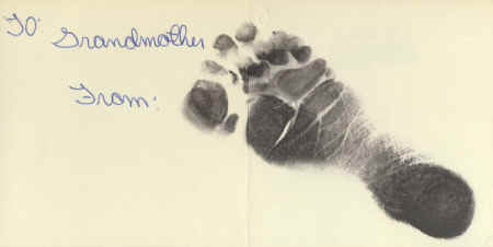 Chris's footprint - X-mass 1967.jpg (251419 bytes)